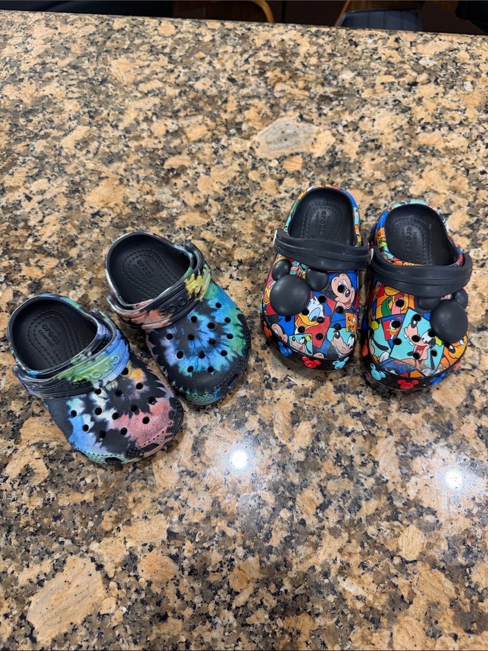 Kids Tie-Dye and Disney Crocs